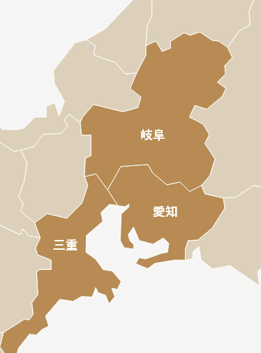 遺品整理・生前整理対応エリアの地図